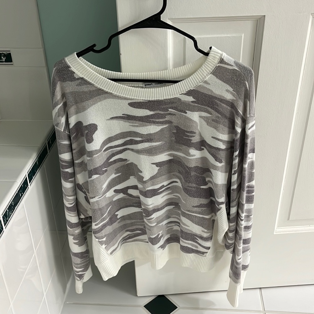 Sweet Romeo Camo Sweater